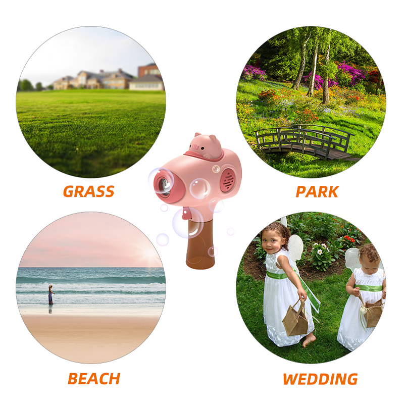 New Arrivals Handheld Bubble Stick Party Favor Musical Cute Pet Bubble Maker Machine Outdoor Manual Bubble Guns Toys for Kid