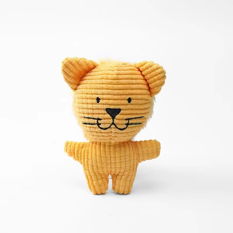 Pet Dog Plush Toy Sound Toy Cute Animal Shape Chew and Teething Educational Toy