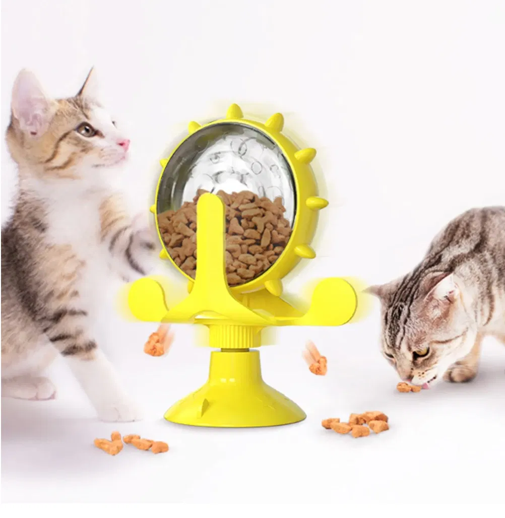 Wholesale Puzzle Pet Rotary Windmill Toys Interactive Slow Food Dispenser