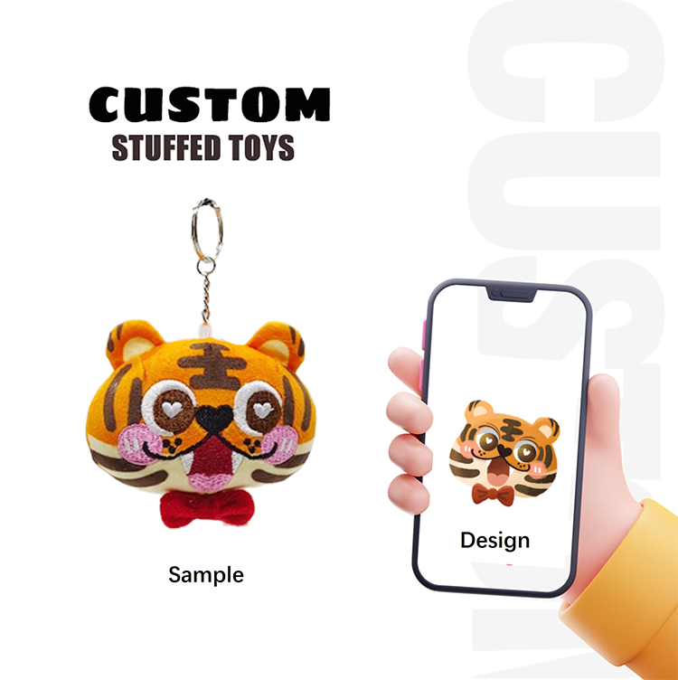 High Quality Custom Stuffed Various Animals Multiple Colors Super Soft PP Cotton Eco- Friendly Plush Toy Keychain