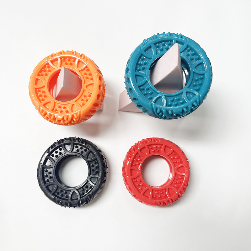 New Eco-Friendly TPR Tire Ring Pet Toy Resistant to Chewing for Small and Medium-Sized Dogs and Cats