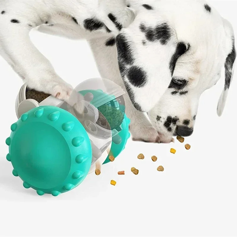 Dog Treat Leaking Toy Pet Puzzle Interactive Tumbler Toy Puppy Cat Slow Food Feeder Dispenser Dog Training Supplies