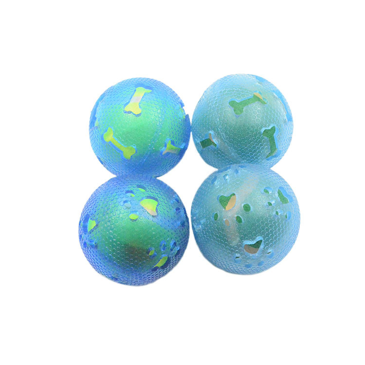 Hot Pet Sounding Bones Bell Ball Toys Dogs Chewing Teething Bite Resistant Interactive Toys