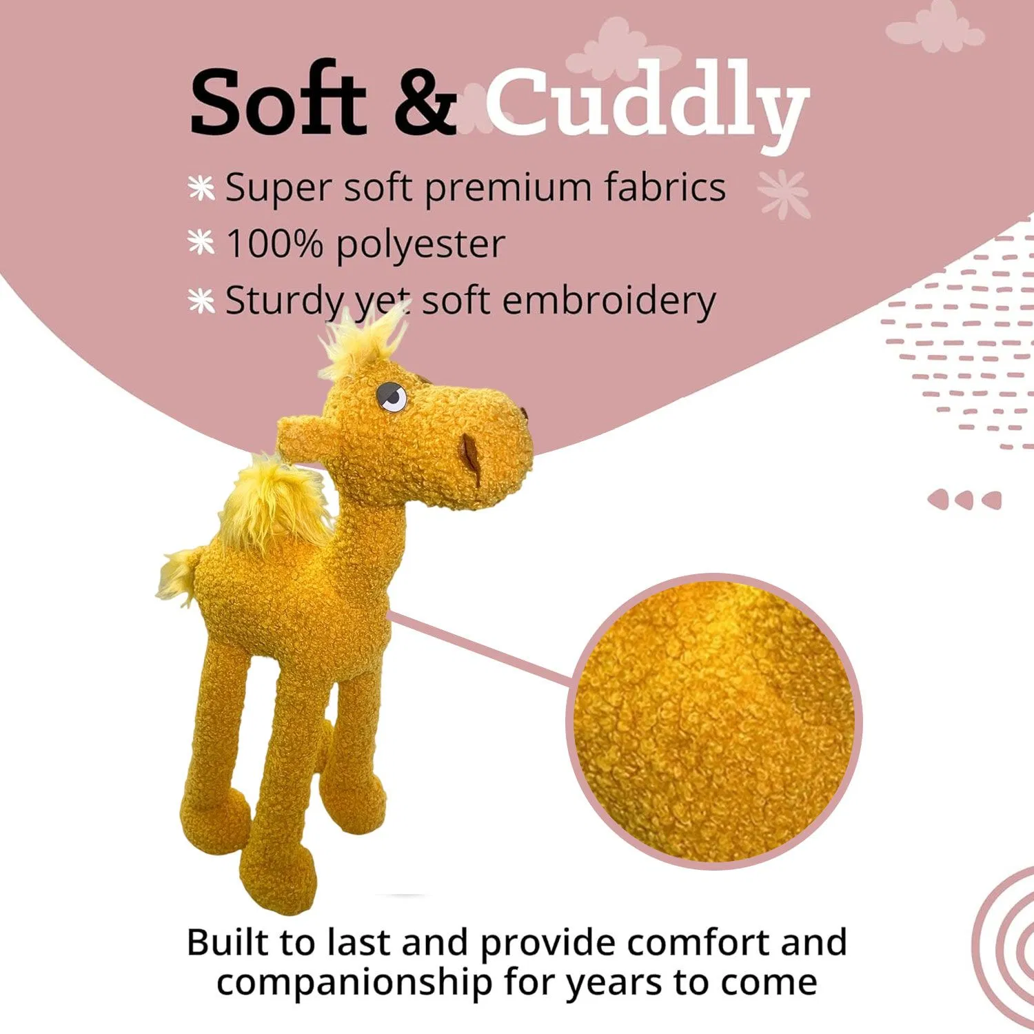 Pet Toy Teddy Soft Plush Camel Dog Toy for Fun