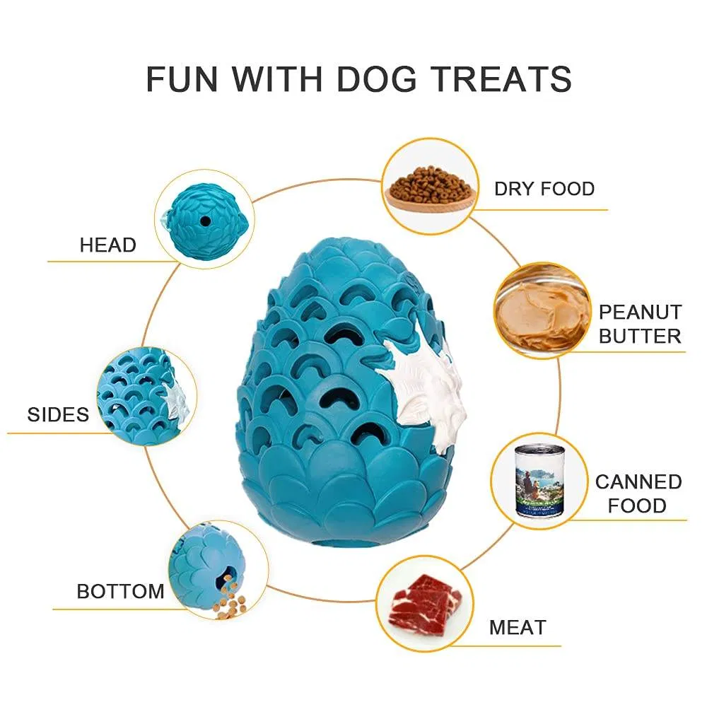 Outdoor Training Eco-Friendly Halloween Natural Rubber Egg Dog Chew Toy