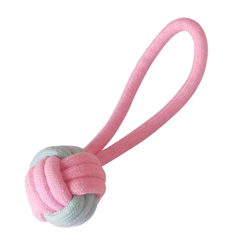 Dog Toy Pet Supplies Set Woven Cotton Rope Candy-Colored Teething Rope Set
