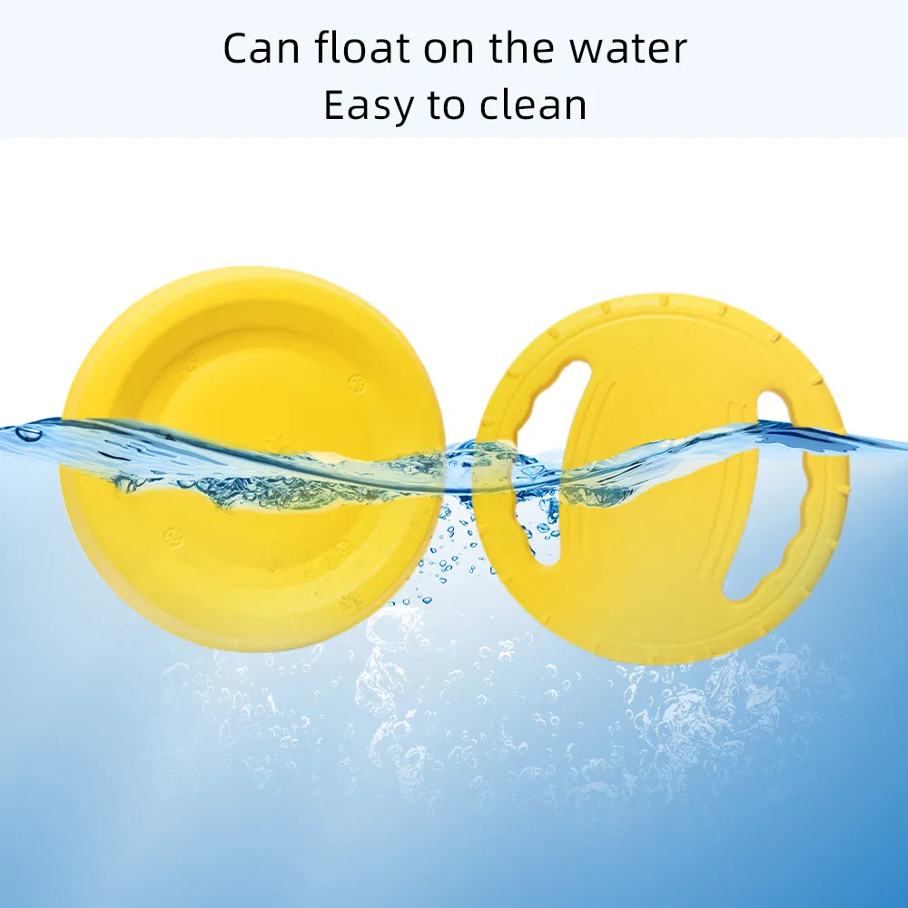 2025 Cheap Price Yellow Bite Resistant EVA Foam Floating Flying Disc Ring Rope Ball Training Pet Dog Toy