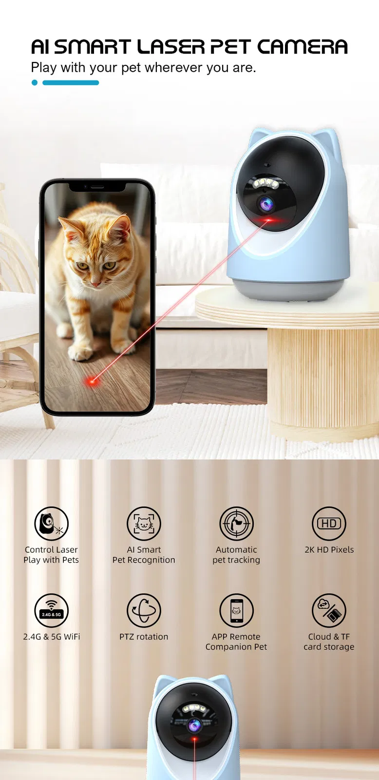 Laser Cat Teaser Toy Feature 1