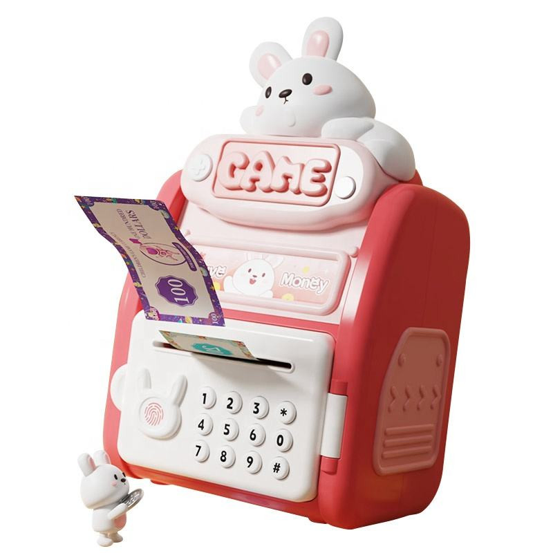 Custom Saving Pot Banks Toy Gifts Pet Fingerprint Password Bank Artificial Intelligent Automatic Roll Coins Saving Pot Toys