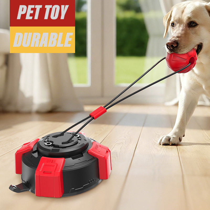Pet Toy Manufacturer Wholesale Company's New Best-Selling Suction Cup, Drawstring, Tug-of-War, Teething Dog Toy