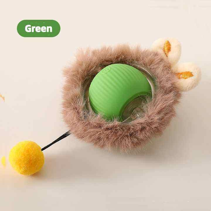 New Automatic Rolling Cat Toy for 360° Rotation Eliminate Pet Boredom Interactive