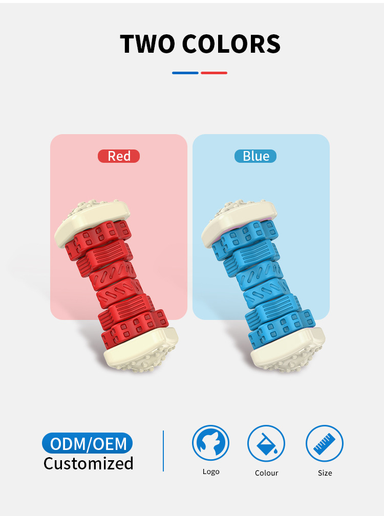 Rubber Chew Pet Toy for Dogs Supporting Dental Health and Chewing