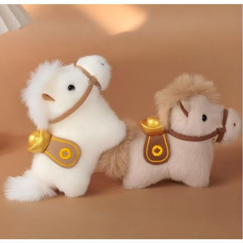 Horse Plush Light Keychain Eco-Friendly Kawaii Cute Stuffed Animal Toy