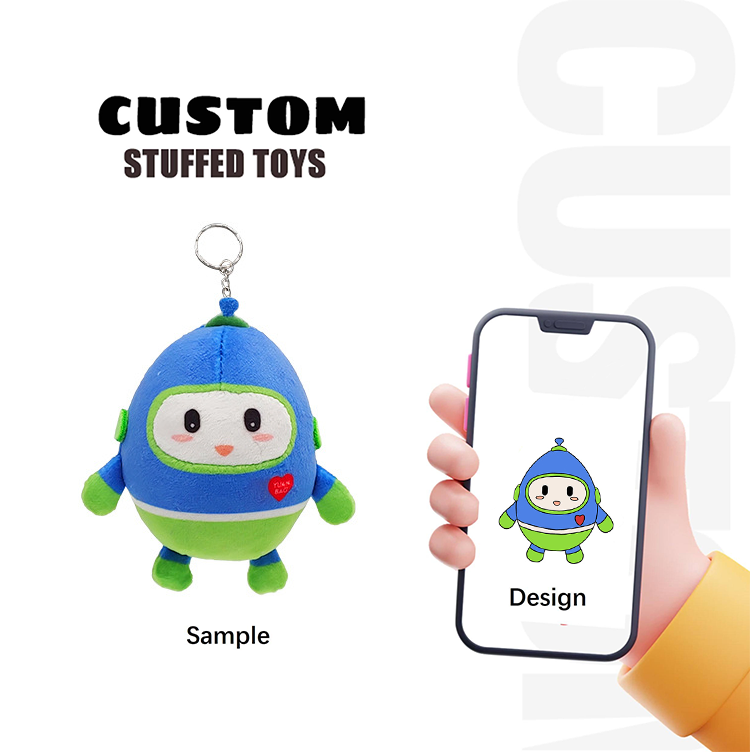 High Quality Custom Stuffed Various Animals Multiple Colors Super Soft PP Cotton Eco- Friendly Plush Toy Keychain
