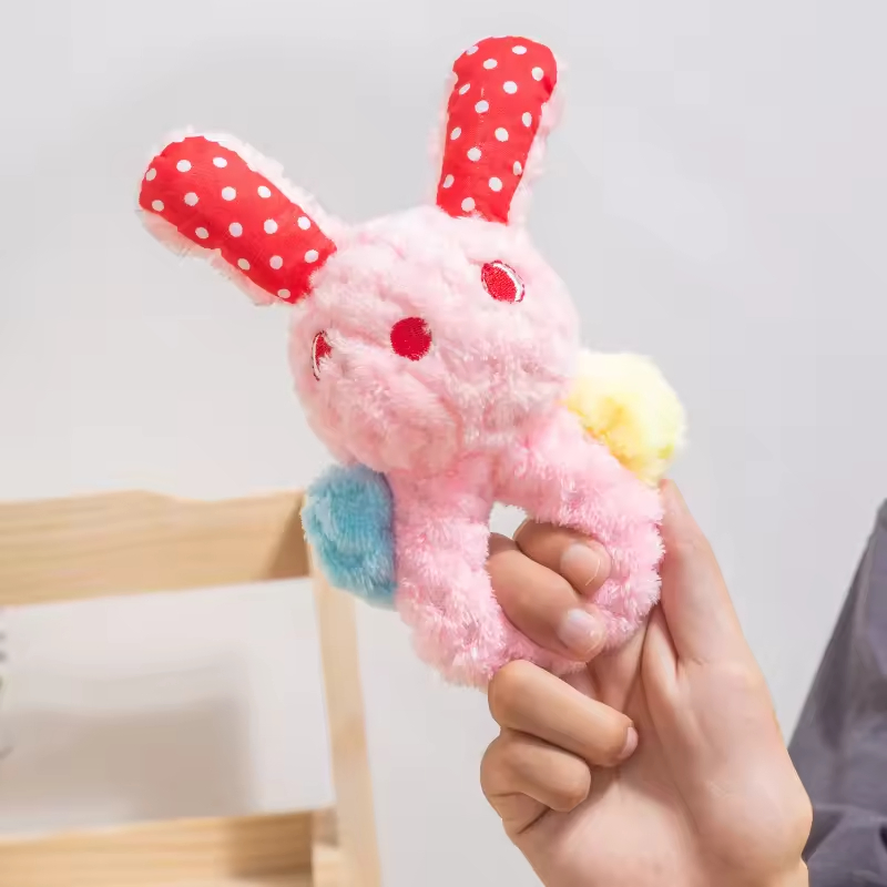 Hot-Selling Durable Safe Non-Toxic Adorable Squeaky Plush Cartoon-Animal Chew Toy for Pets