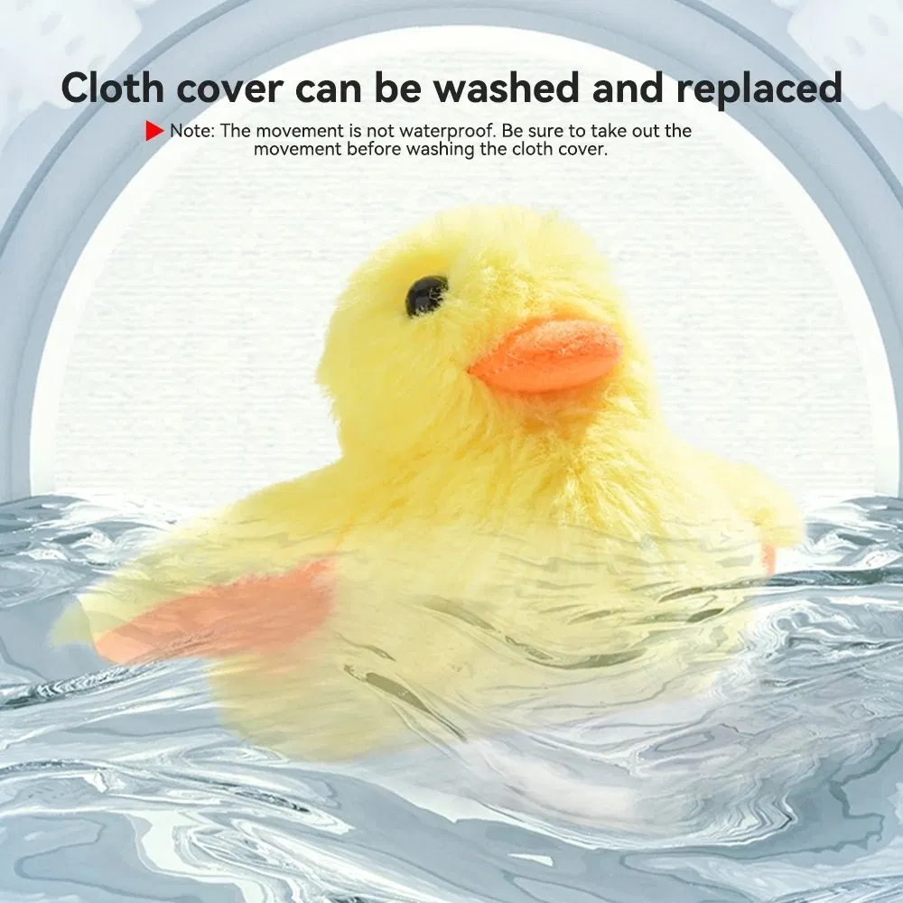 Duck Shape Electronic Cat Plush Toy Cute Interactive Teasing Smart Pet Toys with Catnip Sound