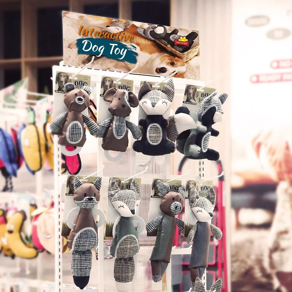 Customize Pet Toys Twill Oxford Woollen Animals Dog Teething Chew Toys