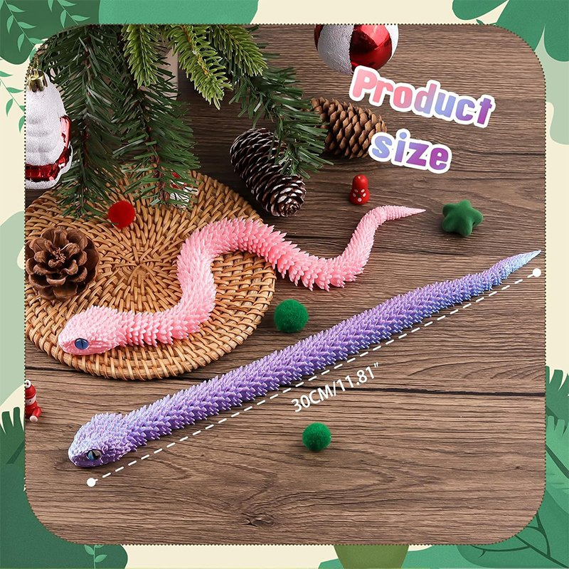 Eco Friendly 3D Printed Kids Funny Custom Viper Novelty Toys