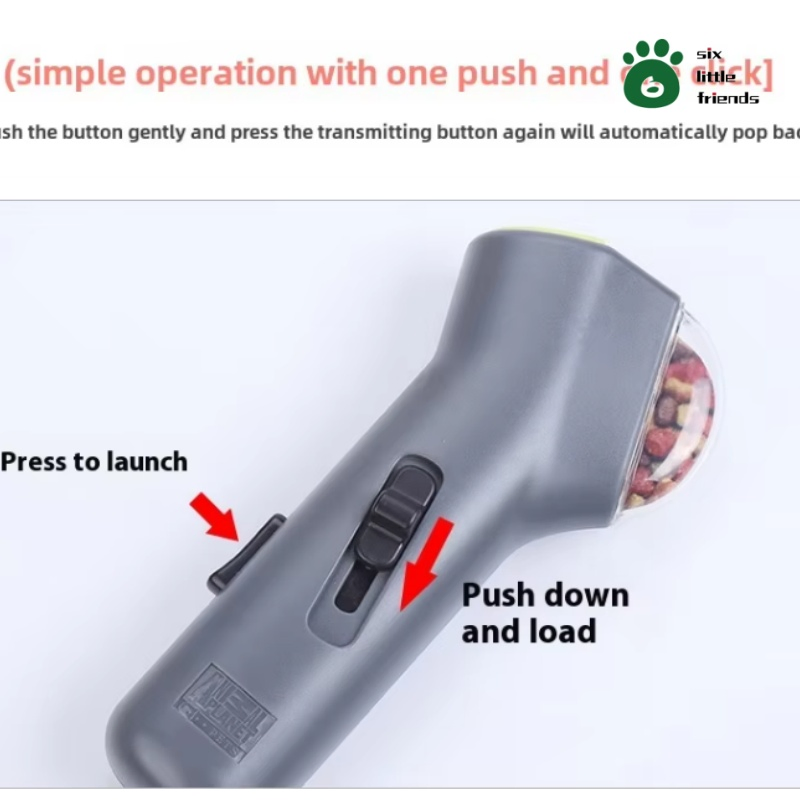 Pet Snack Launcher Toy for Engaging Outdoor Play