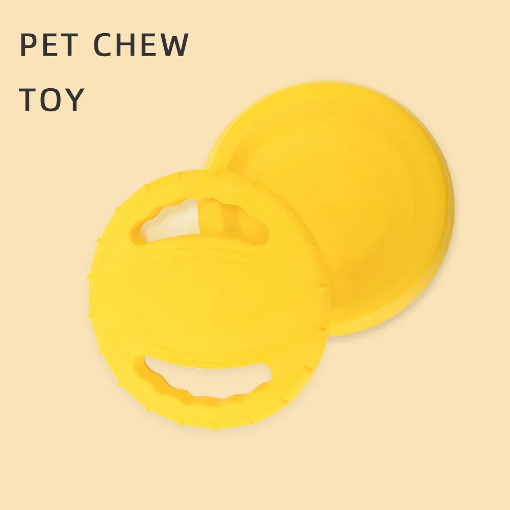 2025 Cheap Price Yellow Bite Resistant EVA Foam Floating Flying Disc Ring Rope Ball Training Pet Dog Toy