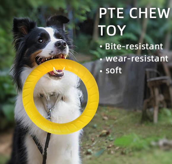 2025 Cheap Price Yellow Bite Resistant EVA Foam Floating Flying Disc Ring Rope Ball Training Pet Dog Toy