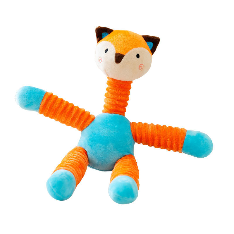 Durable Plush Dog Squeaky Toy Self-Entertainment Teeth Grinding Chew for Cats Teddy Corgi Bichon Pet Supplies Relieve Boredom