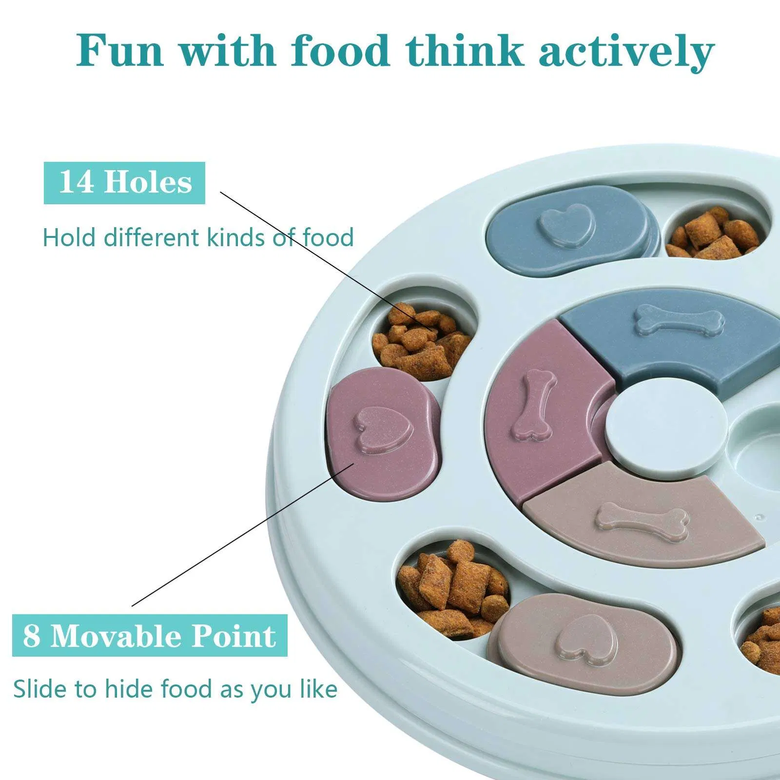 Eco-Friendly Interactive Iq Training Feeding Puzzle Toy for Dog Interactive Movement