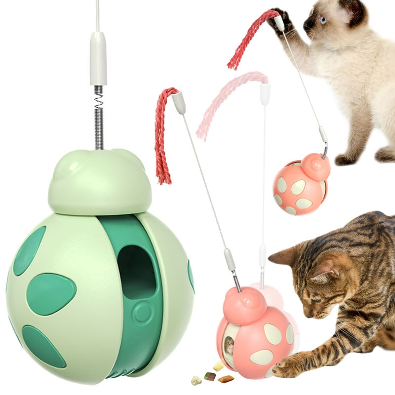 Wholesale New Hot Item Pet Supplies Factory's Squeak Beetle Interactive Beetle Cat Toy