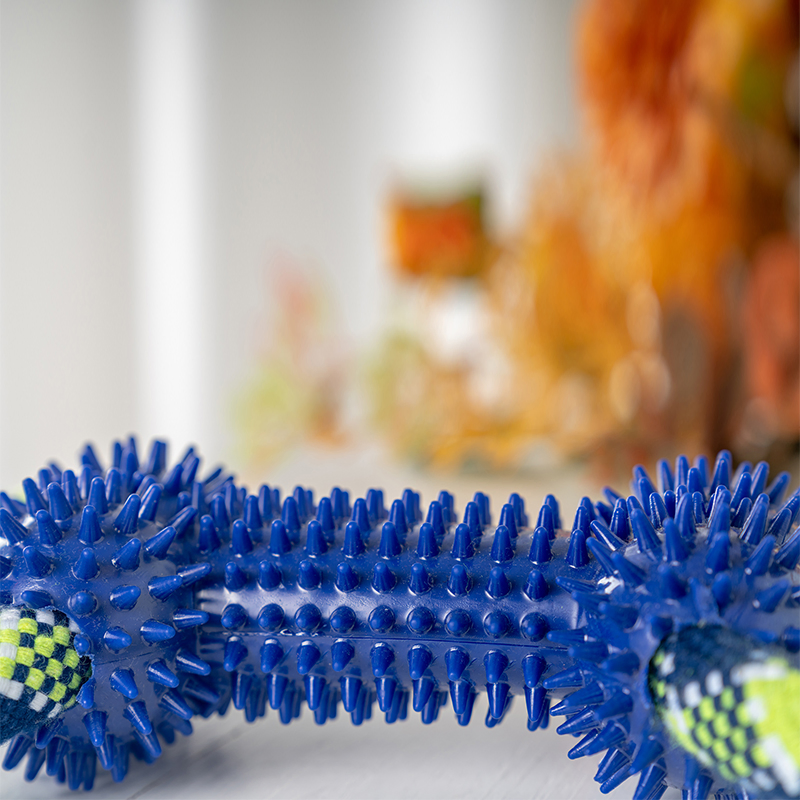 Rena Pet Dental Cleaning Chew Resistant Non-Toxic Strong Durable Cotton Rope with TPR Dog Toy