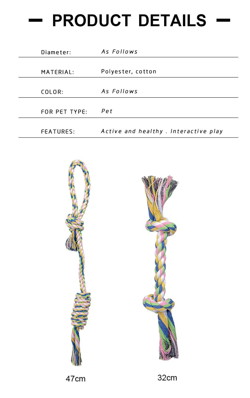 Dog Rope Toy Detail 2