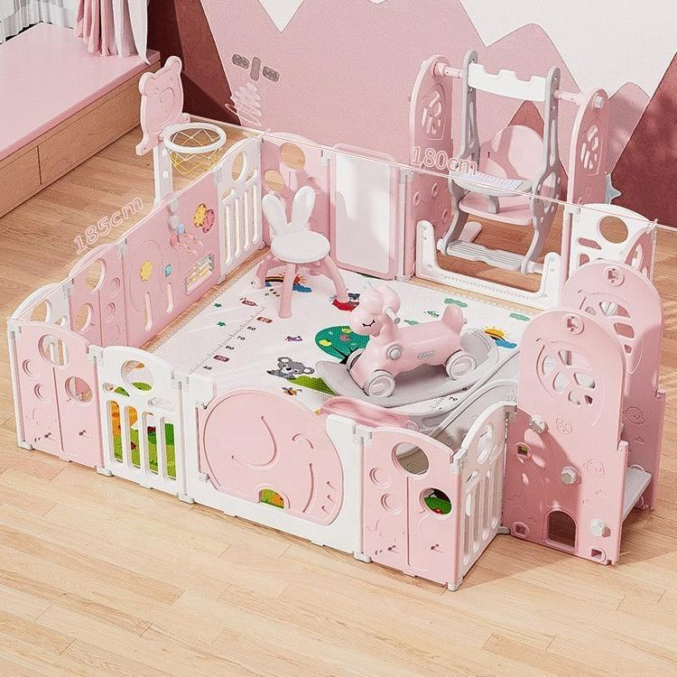 High Quality Eco Friendly Plastic Baby Playpen with Toys for Kids Safety