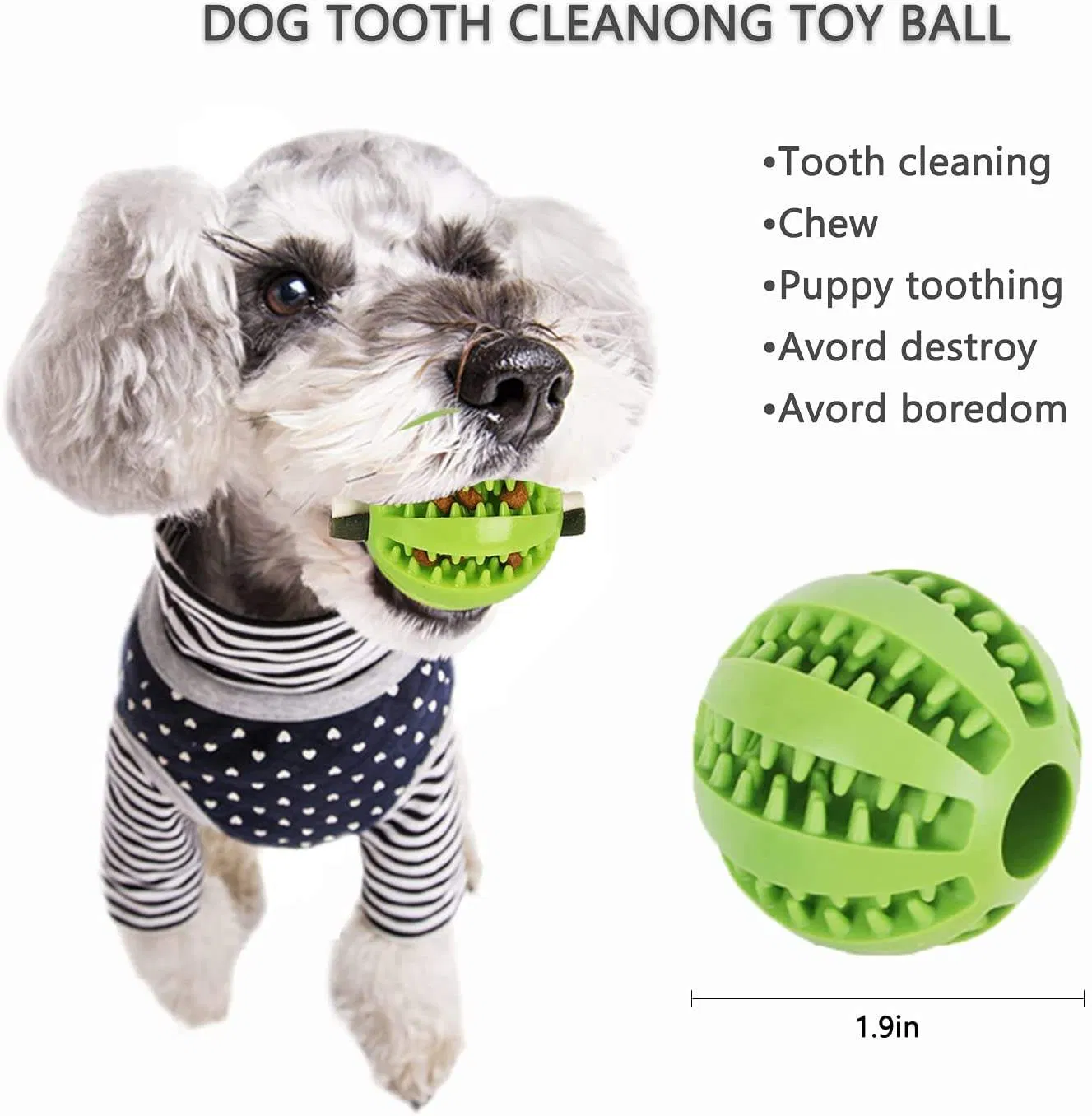 Soft Rubber Pet Toy Dental Toothbrush Cleaning Interactive Toys Rubber Food Feed Ball Dog Ball Dog Chew Toy Interactive Pet Toy