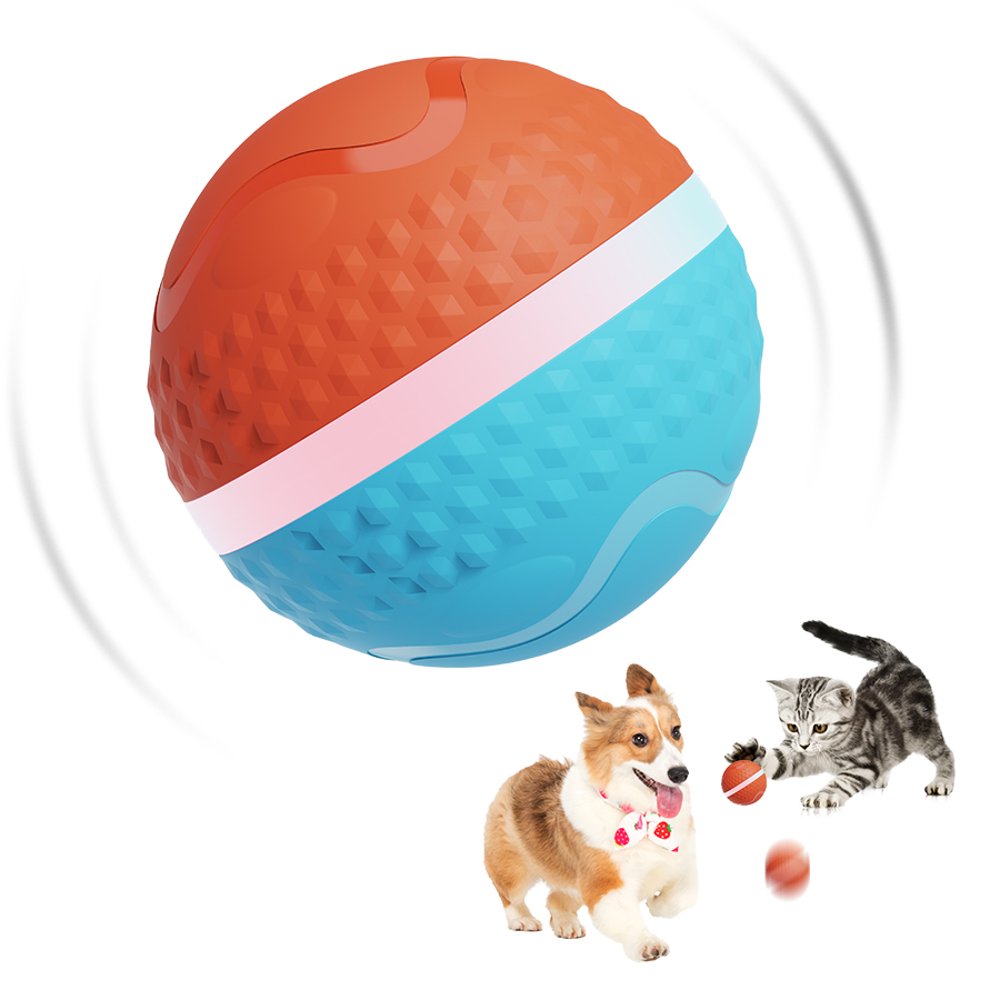 New Arrival USB Charging Eco-Friendly Fun Sports Spin Jump Luminous Ball Intelligent Interactive Movement Toys for Pet Dog