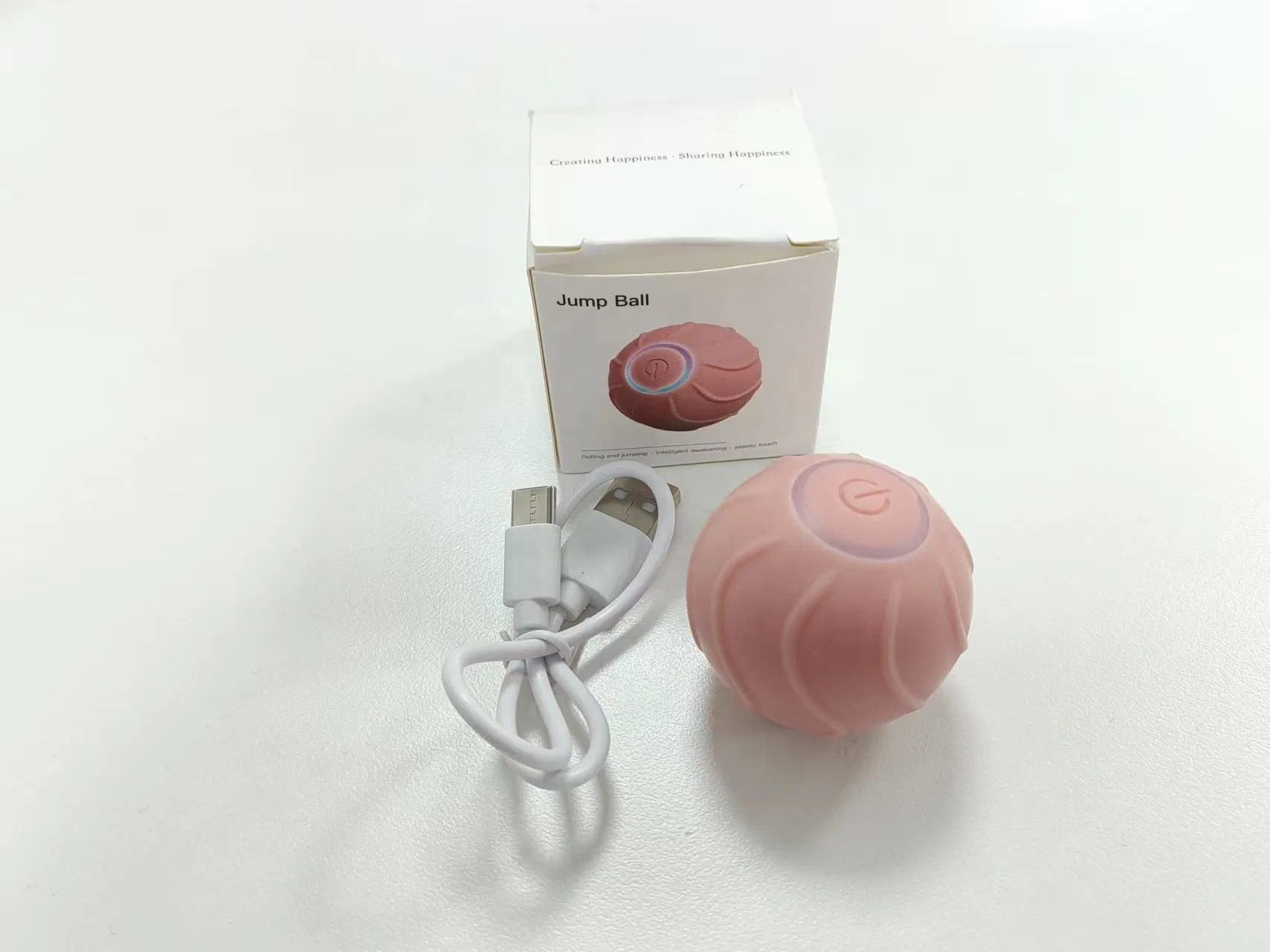 Wholesale Market Pet Plaything Toys with Battery USB Rechargeable Electric Rolling Ball for Cat Chaser Toy