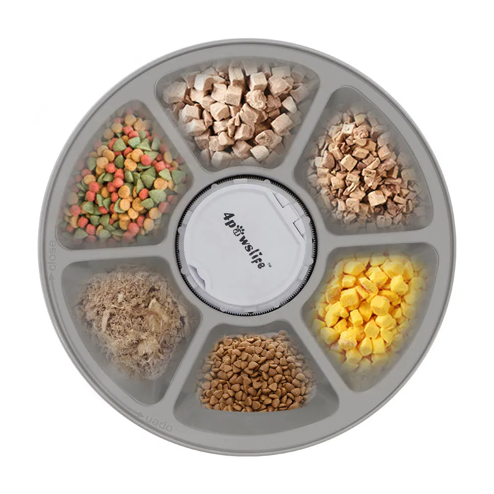 6 Meals Automatic Pet Feeder Electric Timer Dog Toy