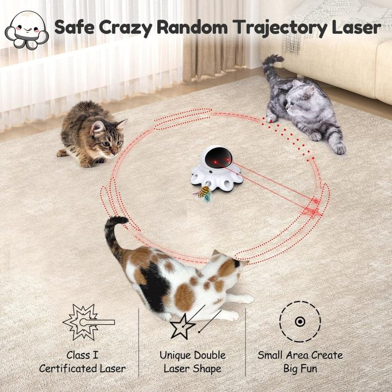 New Interactive Automatic Electronic Smart Sensor Kitten Laser Toys for Indoor Exercise Cat Pet Toys