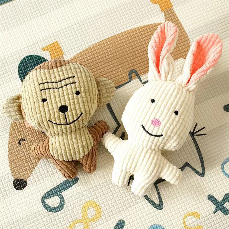 Bite-Resistant Lovable Cute Stuffed Squeaky Chew Pet Plush Dog Toy