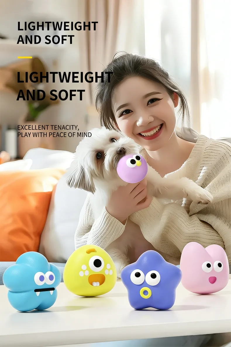 Cute Fruit Latex Durable Squeaky Pet Chew Toy