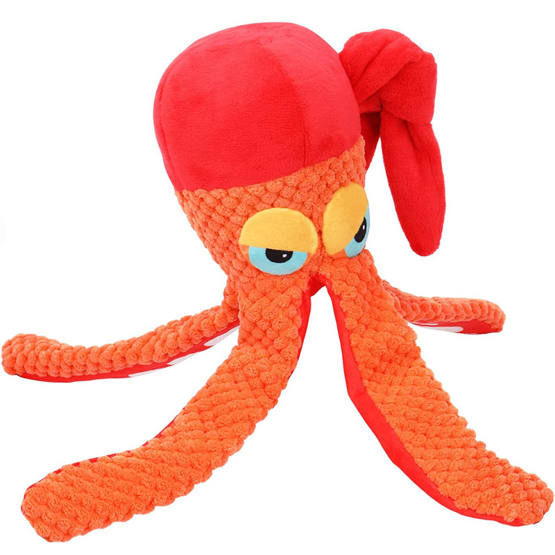 Best Selling Pet Plush Toys Octopus Dog Puzzle Bite Sound Octopus Toys