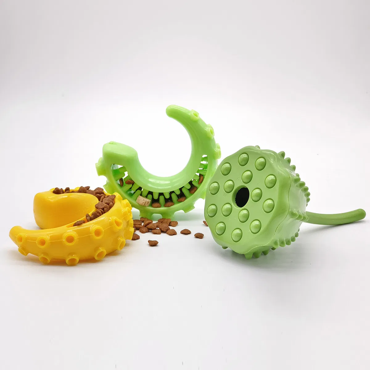 Durable TPR Dog Chew Toy Treat Dispensing Ball Teeth Cleaning Interactive Toy