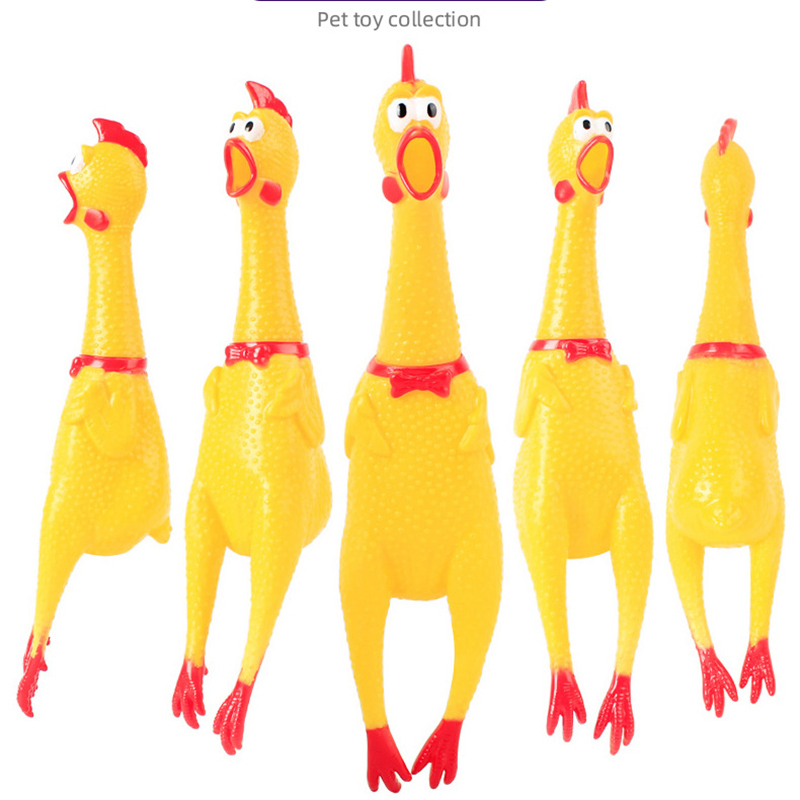 High Quality Squeaky Chicken Multi Size Dog Pet Brinque Toys Screaming Chicken