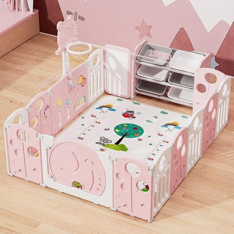 High Quality Eco Friendly Plastic Baby Playpen with Toys for Kids Safety