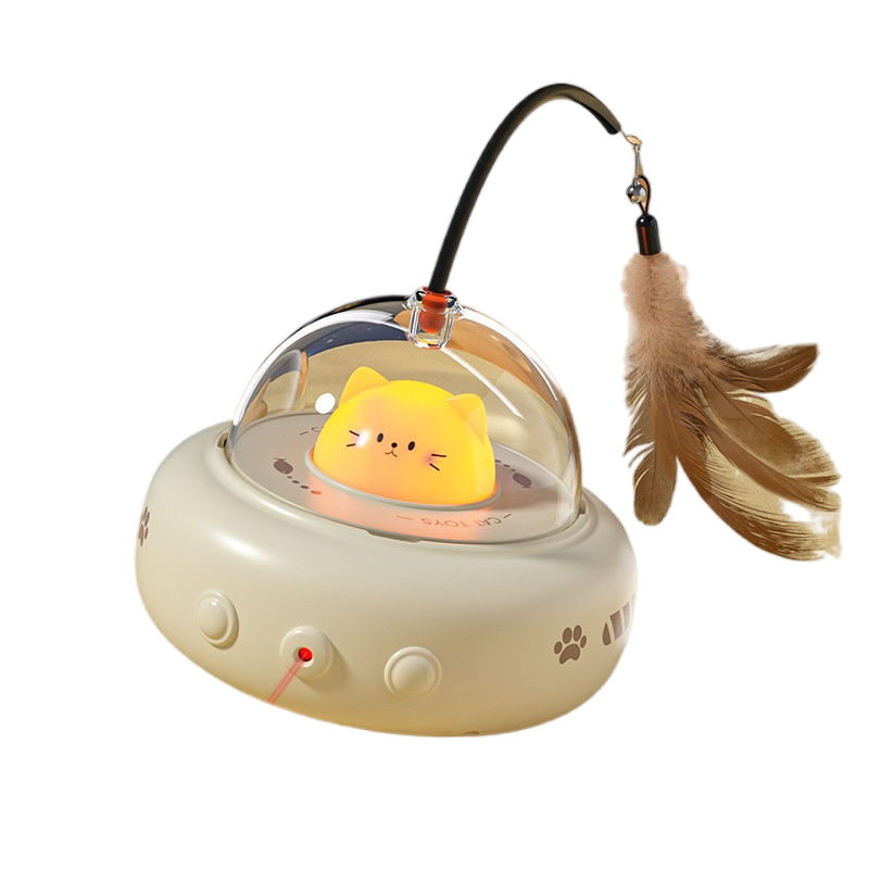 2025new Intelligent Automatic Cat Teasing Toy Electric Sensing Pet Toy Laser Cat Teasing Stick Cat Supply