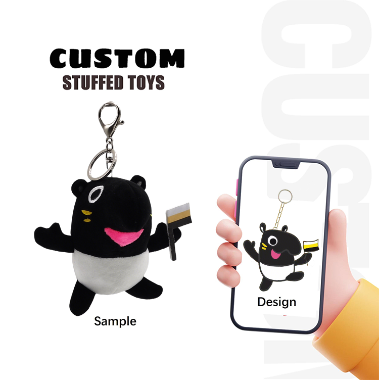High Quality Custom Stuffed Various Animals Multiple Colors Super Soft PP Cotton Eco- Friendly Plush Toy Keychain