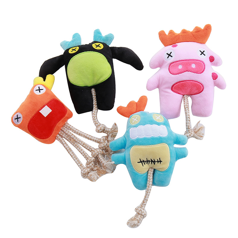 Amz New Arrvials Cotton Rope Plush Stuffed Training Pet Dog Toys