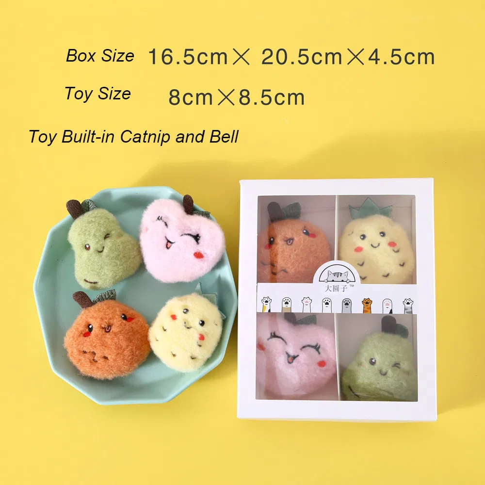 Cute Fruit Design Rustle Sound Catnip Toy for Pets Cat Toys
