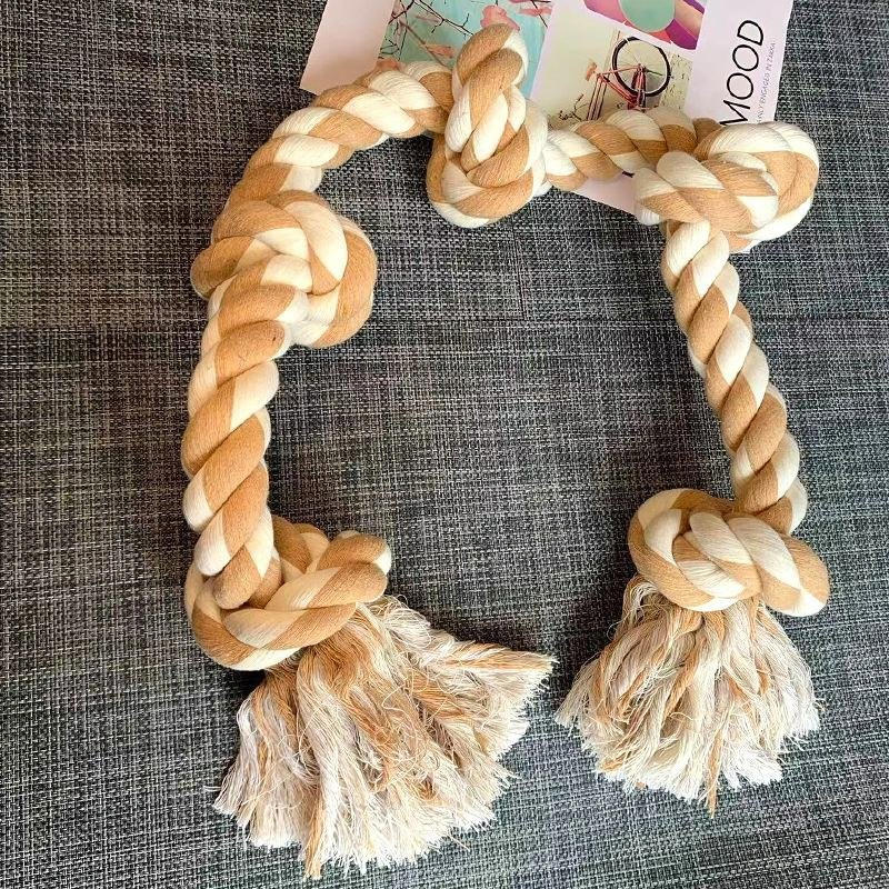 Heavy Duty Dog Tug of War Rope Chew Toy for Aggressive Chewers Large Dog Super Size Teething Puppy Chew Eco-Friendly Cotton Rope Toys