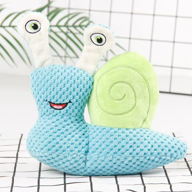 Interactive Snail Plush Toy for Pets - Safe and Engaging Fun