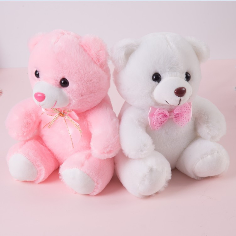 New Heim Velvet Colorful Teddy Doll Children's Gift Luminous Bear Pet Plush Toy Wholesale Doll