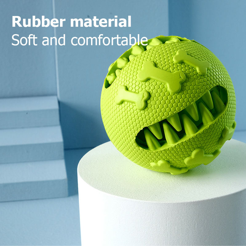 Rubber Toothbrush Molar Dog Chew Toy Food Treat Dispensing Dog Toy